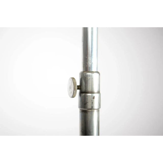 Beige Bauhaus Chromed Floor Lamp by Robert Slezak for Slezak, 1930s For Sale - Image 8 of 11