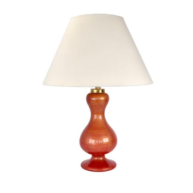Ruby Red and Gold Murano Table Lamp by Barovier & Toso For Sale - Image 14 of 14