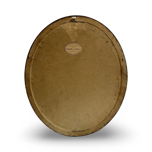 Absolutely exquisite French beauty from over 100 years ago. She's framed in an incredibly gorgeous oval mounting with gold...