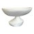 Global Views Sculptural Matte White Ceramic Pedestal Bowl For Sale