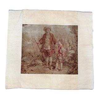 Mid-19th Century French Figural Tapestry Depicting Children in Pastoral Landscape For Sale