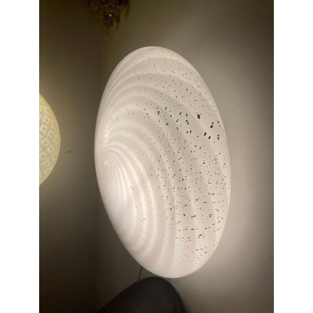 Murano Glass with Silver Dust Wall Light from Vetri, Italy, 1970s For Sale - Image 6 of 9