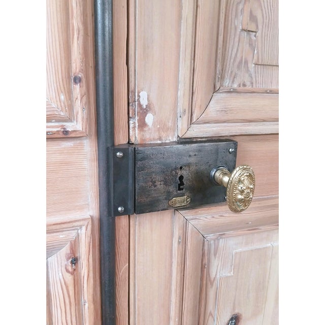 Antique Double Doors in Wood, 1890s, Set of 2 For Sale - Image 10 of 18