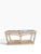 Early 21st Century Vintage Broyhill Palm Beach Lattice Wood & Glass Console Table For Sale - Image 5 of 11