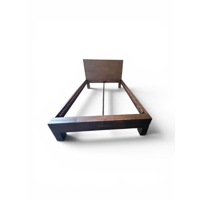 Modern West Elm Emmerson Bed, Full, Chestnut For Sale - Image 3 of 18