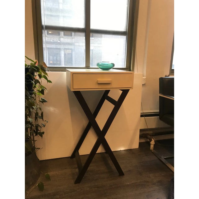 Goat Parchment Side Table For Sale - Image 9 of 13