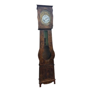 19th Century French Comtoise Grandfather Clock For Sale