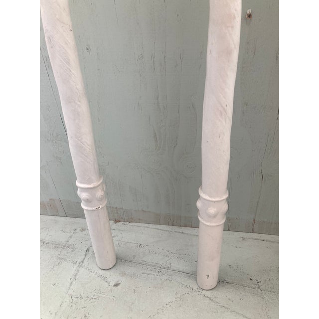 White Tony Duquette Faux Narwhal Tusks Handmade and Painted- A Pair For Sale - Image 8 of 10