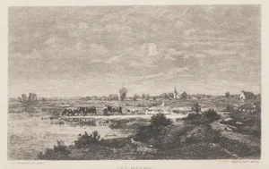 Les Marais -Etching by Maillart after T. Rousseau, 1880