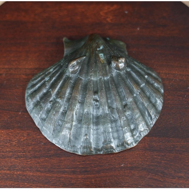 Traditional Child Sleeping in Clamshell Bronze For Sale - Image 3 of 4