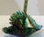 Bring the beauty of the ocean into your home with this stunning **Vintage Mid-Century Modern Murano-Style Hand-Blown Art...