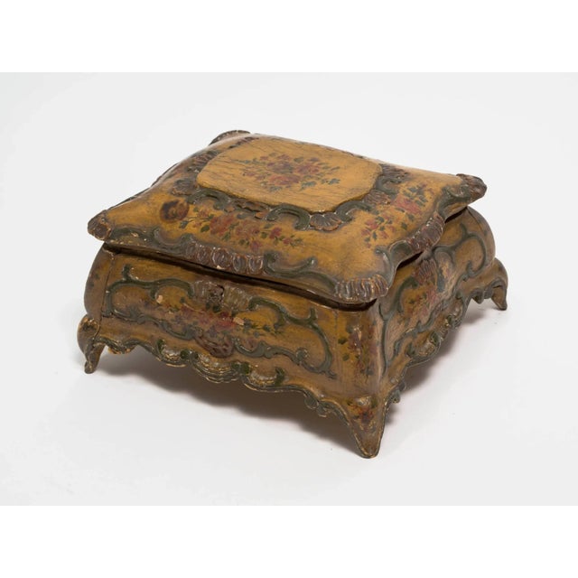 1930s Painted Italian Trinket Box For Sale In New York - Image 6 of 9