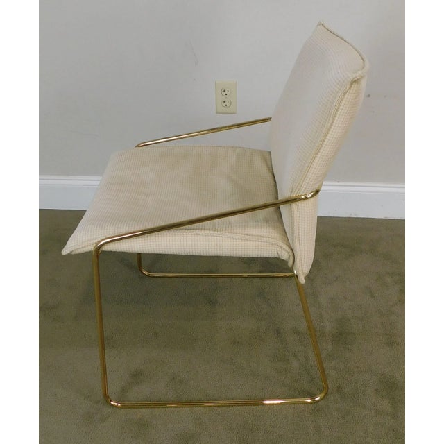 Otto Gerdau Italian Mid-Century Modern Brass Armchairs - a Pair For Sale In Philadelphia - Image 6 of 13