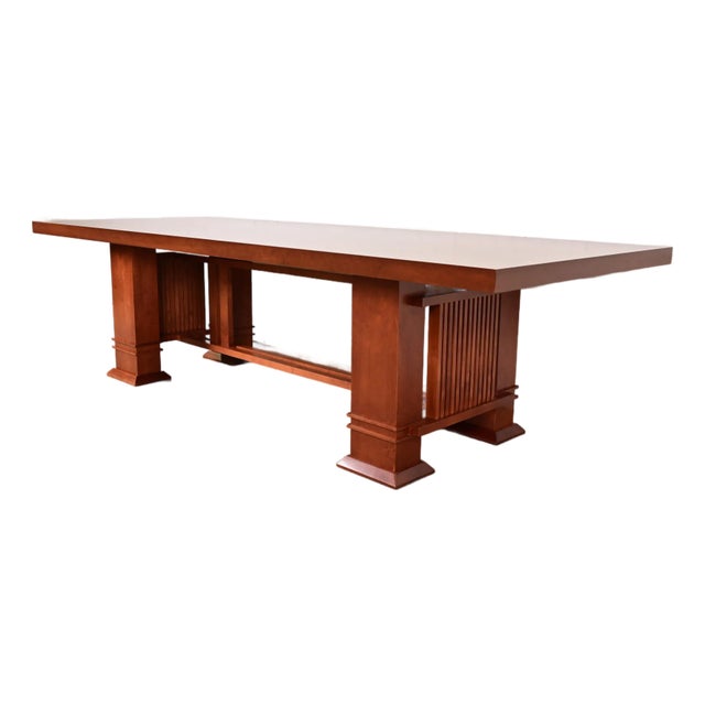 Frank Lloyd Wright for Cassina Arts & Crafts "Allen" Dining Table, Newly Refinished For Sale