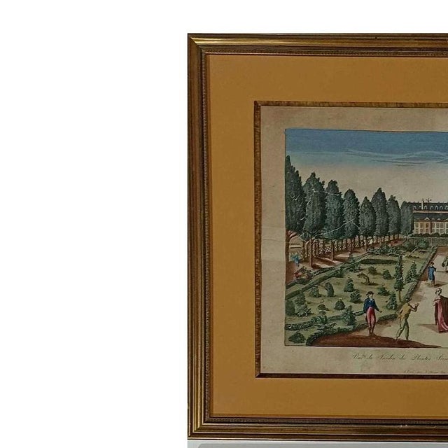 Engraving - Lot of 2 19th-century engravings. French, 19th/20th century; color print depicting 'La Grande Salle des...