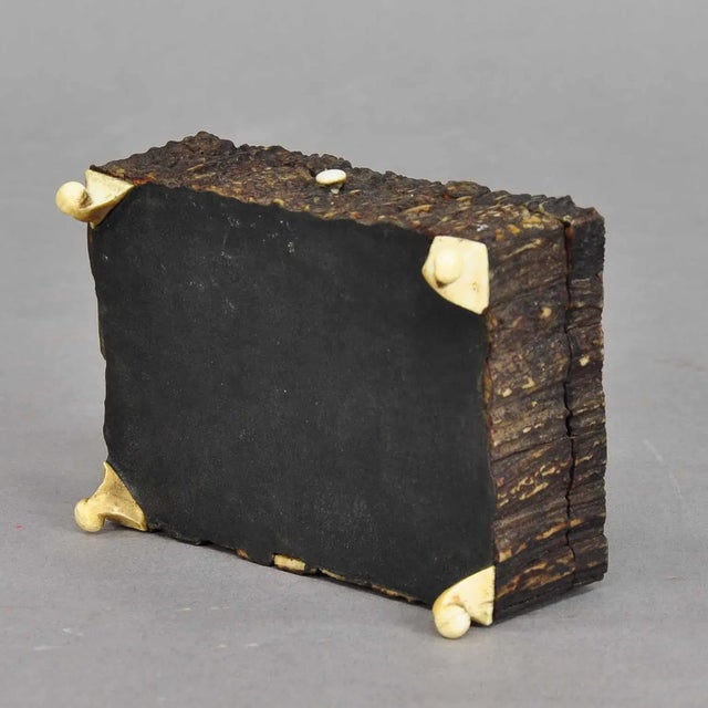 1860s Victorian Miniature Black Forest Antler Casket For Sale - Image 6 of 7