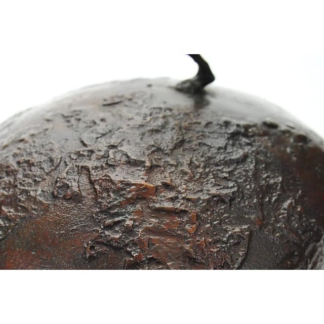 Metal Athlete Running Across the World Bronze Sculpture For Sale - Image 7 of 9