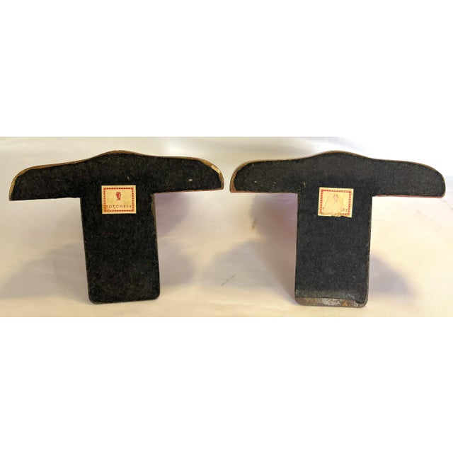 Vintage Italian Neoclassical 'Borghese' Seashell Motif Bookends- A Pair For Sale - Image 9 of 12