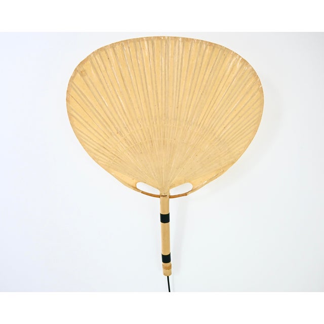 Wood Uchiwa Wall Lamps by Ingo Maurer for M Design, 1970s, Set of 2 For Sale - Image 7 of 14