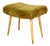 Vintage Stool with Golded Beech Legs, 1970s For Sale
