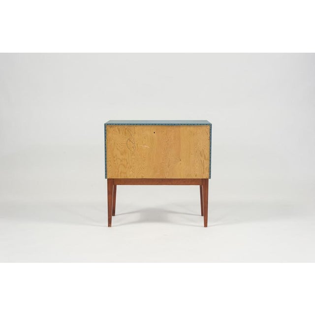 Brown Mahogany and Teak Chest of Drawers, 1950s For Sale - Image 8 of 10