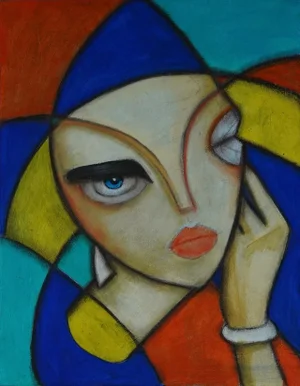 "Tamara" Contemporary Figurative Painting by Samantha Millington