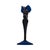 Contemporary Late 20th Century Art Glass Vase Cobalt Blue & Amethyst Hand Blown Sculptural Glass For Sale - Image 3 of 12