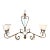 Late 20th Century Tuscan Style Wrought Iron Four-Light Island Chandelier For Sale