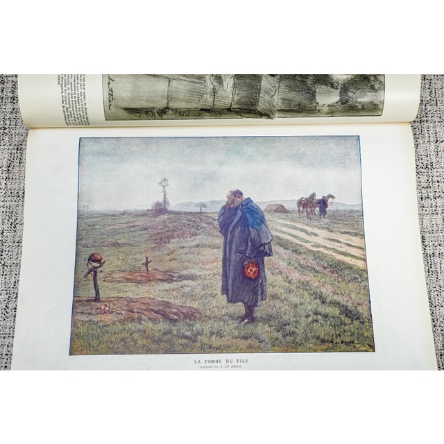 Rare 1915 l'Illustration French France World War I Photos Illustrations Advertising Antique Oversized Book For Sale - Image 9 of 17