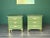 Late 20th Century Pair of Green Nightstand in Mid-Century Modern Style For Sale - Image 13 of 15