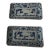 Antique Japanese Rectangular Blue and White Dishes - Set of 2 For Sale