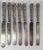 American 19th Century Group of 10 Rare Reed and Barton Silverplate Knives in Renaissance Pattern For Sale - Image 3 of 12