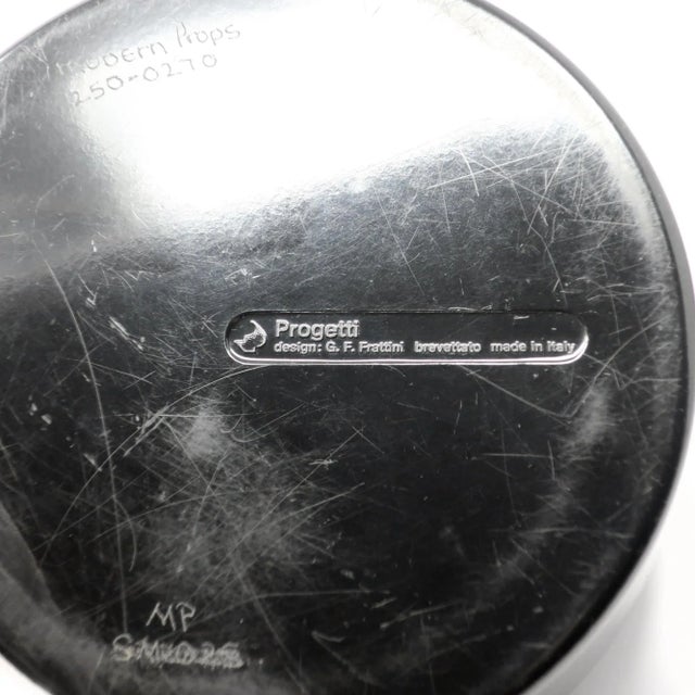 Black Set of 3 Decorative Containers by Gianfranco Frattini for Progetti (1974) For Sale - Image 8 of 9