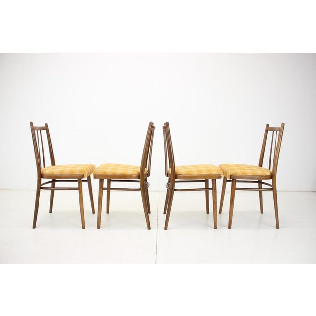 Brown Dining Chairs attributed to Jitona, Czechoslovakia, 1970s, Set of 4 For Sale - Image 8 of 16