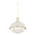 Hudson Valley Lighting Mark D. Sikes Holkham 1-Light Pendant, Aged Brass/Off White For Sale