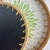 Set of Two Green Mandala Pattern Rattan and Mother-of-Pearl Inlaid Round Trays For Sale - Image 4 of 5