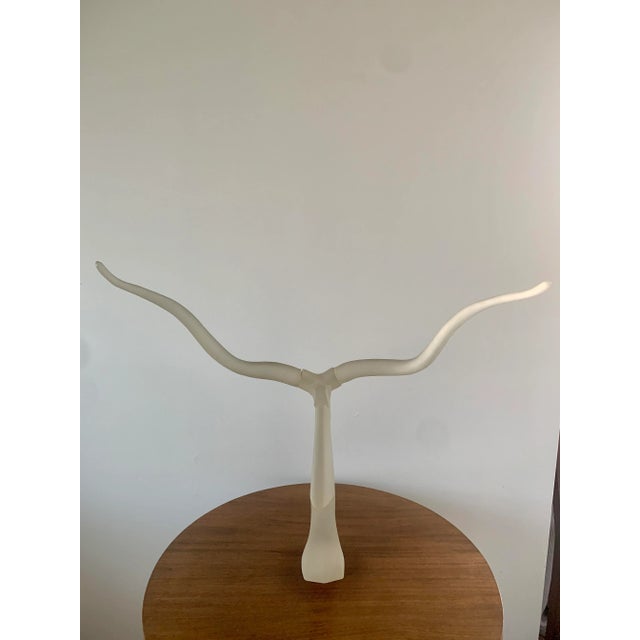 Mid-Century Modern Lucite Ram's Head Sculpture For Sale - Image 9 of 13