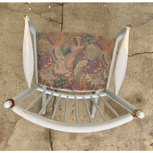 1970s. Rocking Chair Mid- Century Danish Rocking Chair in the Manner of Niels Eilersen For Sale - Image 10 of 12