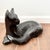 Vintage Modern Haeger Ceramic Black Cat Art Sculpture Mid Century MCM For Sale - Image 9 of 9