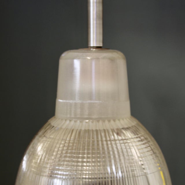 1940s French Industrial Pendant Lamp from Holophane, 1940s For Sale - Image 5 of 13