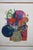 Printmaking Materials Florence Waze Fink Signed Flowers III Abstract Floral Serigraph Print 27" For Sale - Image 7 of 12