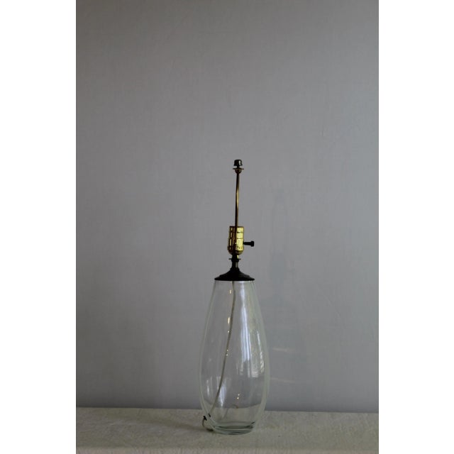 Transparent Mid 20th Century Mezza Murano Style Translucent Lamp For Sale - Image 8 of 12