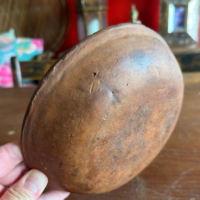 Early 19th Century Antique Pennsylvania Redware Pie Plate, Circa 1850’s For Sale - Image 5 of 11