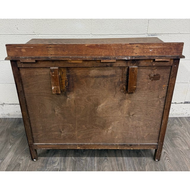 Antique Arts and Crafts Mission Style Oak Dresser Chest of Drawers For Sale - Image 15 of 15
