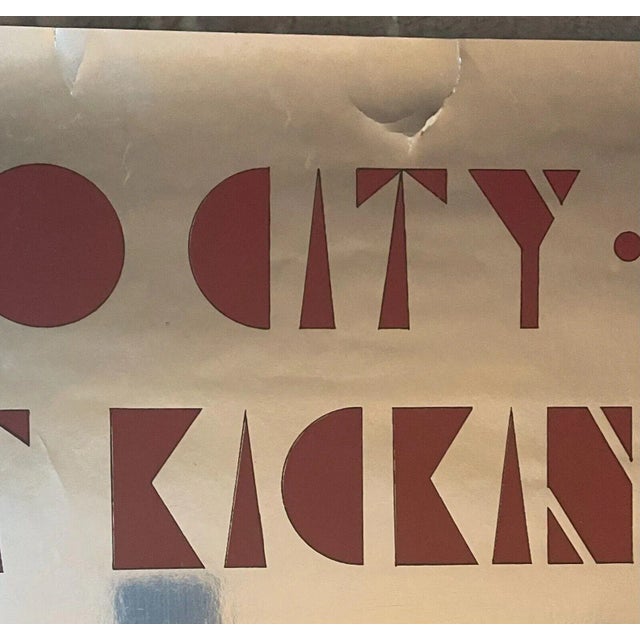 Brown Rare 1978 Radio City Music Hall 'art Deco Interior' Rockettes Exhibition Poster For Sale - Image 8 of 9