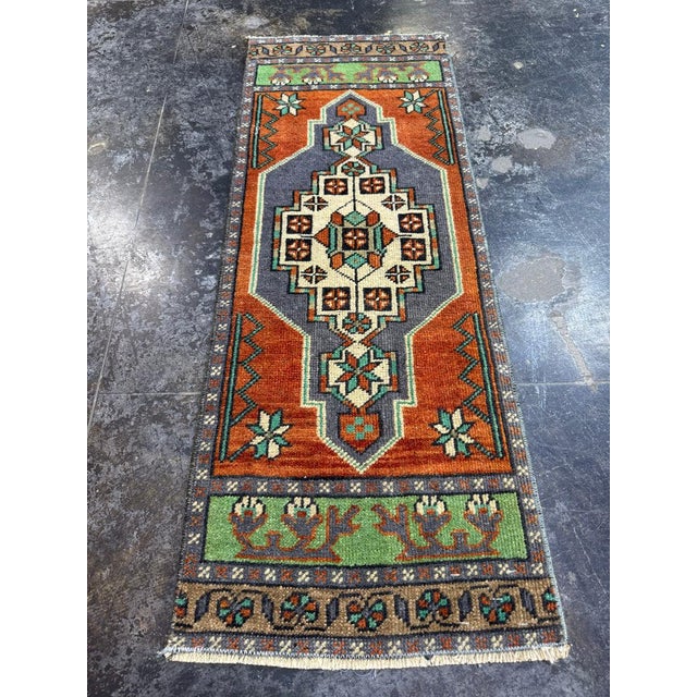 Turkish Yastik Rug 1'4" x 3'6" For Sale - Image 4 of 5