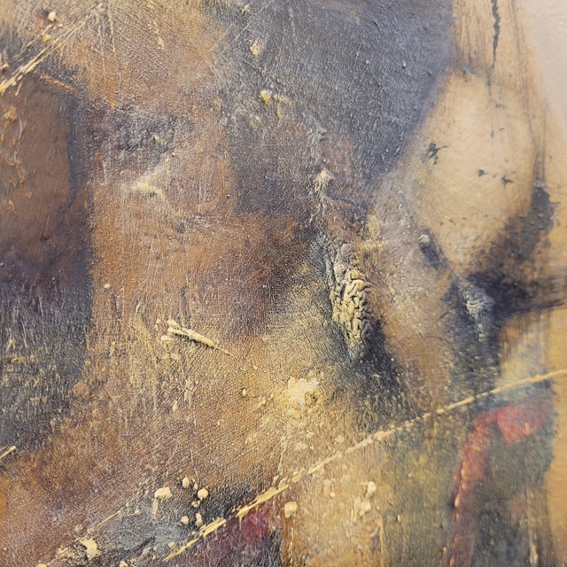 Andrés Mende, H5 Abstract Informalist Artwork, 2017, Oil on Canvas For Sale - Image 7 of 18