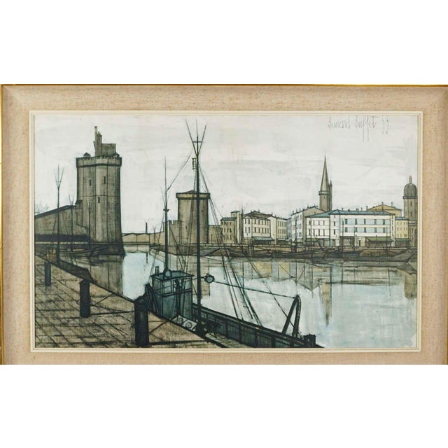 Bernard Buffet, The Port of La Rochelle, 1960s, Print For Sale - Image 6 of 6
