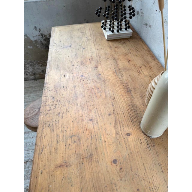 Pine Workshop Desk, 1950s For Sale - Image 15 of 18