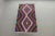 1980s African Red Blue Ikat Small Rug For Sale - Image 13 of 13